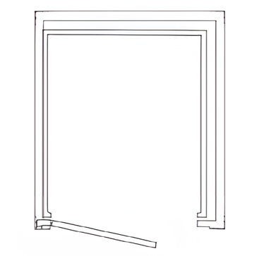 Manually operated door